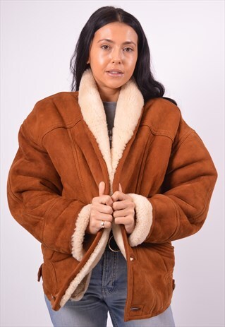 VINTAGE SHEARLING JACKET BROWN
