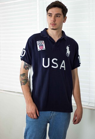 VINTAGE RALPH LAUREN POLO SHIRT 90S XL 13.2