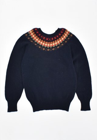 VINTAGE 90'S BENETTON JUMPER SWEATER NAVY BLUE