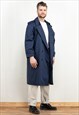 VINTAGE 80'S BLUE TRENCH COAT