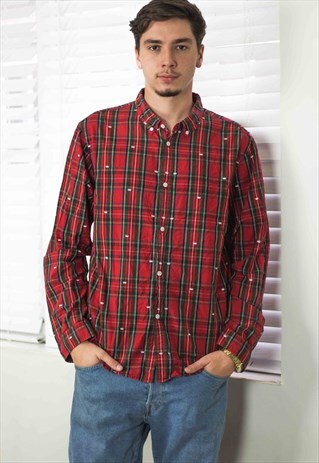 VINTAGE STUSSY SHIRT LOGO 90S XL 8.2