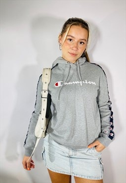 Vintage 90s Champion Size S Hoodie in Grey