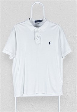 Polo Ralph Lauren White Polo Shirt Custom Mens Large