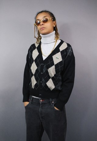 LACOSTE VINTAGE CREW NECK JUMPER KNITTED SWEATSHIRT