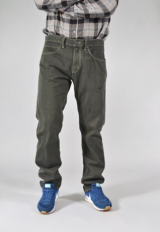 VINTAGE LEVI'S 513 CHARCOAL GREY SLIM STRAIGHT JEANS