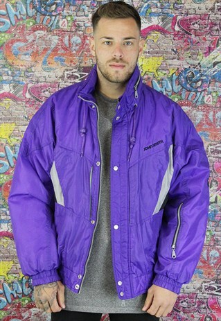 VINTAGE WINDBREAKER/ SHELL JACKET. BOMBER JACKET. UNISEX.
