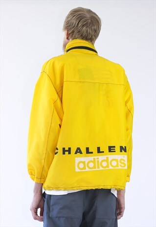 90S VINTAGE MENS ADIDAS WINDBREAKER LOGO JACKET
