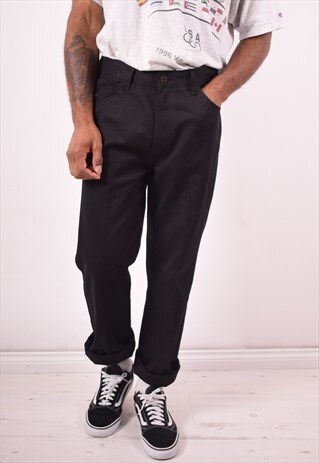 LEVI'S MENS VINTAGE TROUSERS W36 L34 BLACK 90S