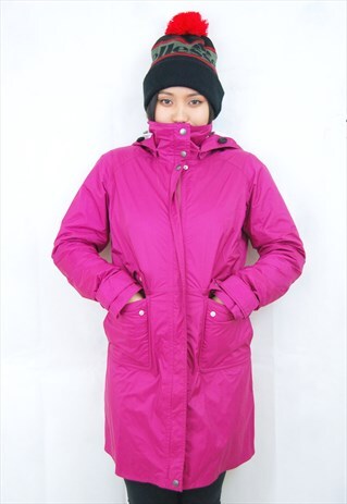 LINED WINDBREAKER/RAINCOAT/PARKA (1990'S/PINK)