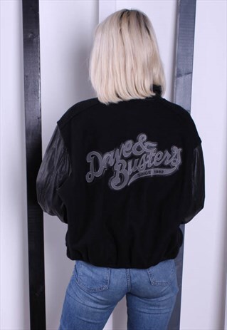 VINTAGE 90S VARSITY BOMBER JACKET. AMERICAN/ USA JACKET