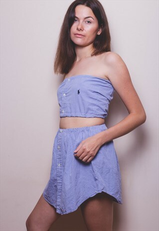 RALPH LAUREN REWORKED TWO PIECE SKIRT AND BOOB TUBE
