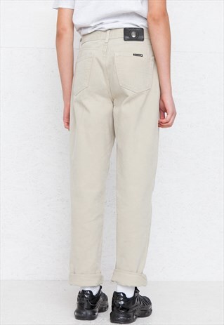 VINTAGE BEIGE TRUSSARDI DENIM JEANS