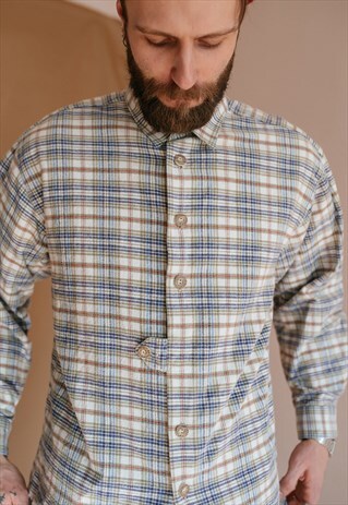 VINTAGE 90S GRUNGE CHECKERED SHIRT