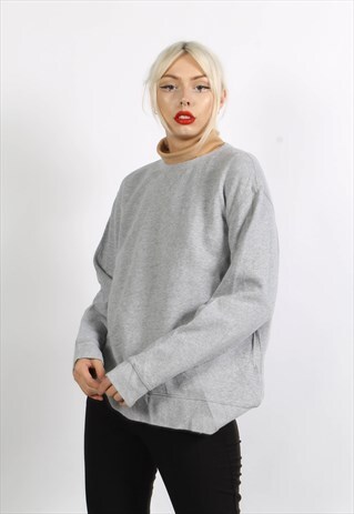 VINTAGE 90'S OVERSIZE BASICS SWEATSHIRT GREY