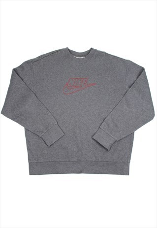 GREY NIKE SPELLOUT SWEATSHIRT