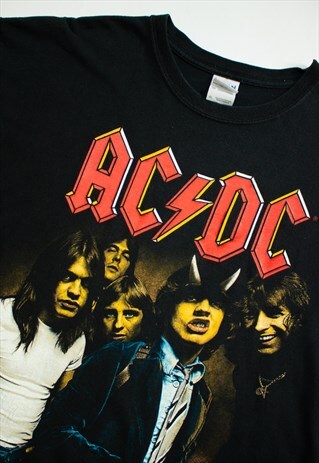 Vintage ACDC Highway to Hell 2010 Black Band T- Shirt