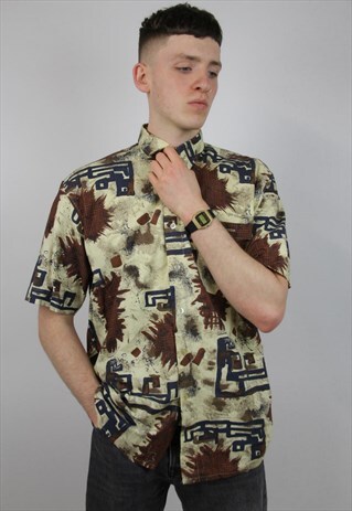 VINTAGE 90'S PATTERNED SHIRT