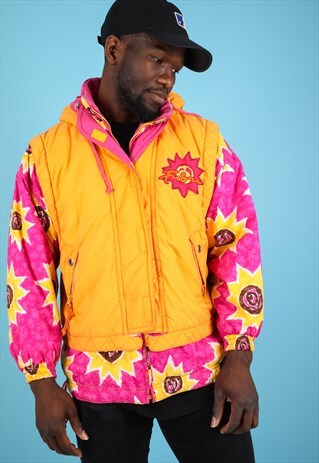 VINTAGE MULTICOLOURED SKI JACKET NJ44