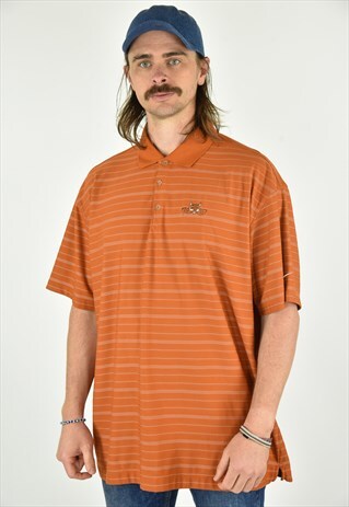 VINTAGE 90'S NIKE GOLF ORANGE POLO SHIRT SIZE XXL