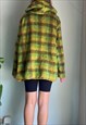VINTAGE CHECKED FLEECE HOODIE JUMPER