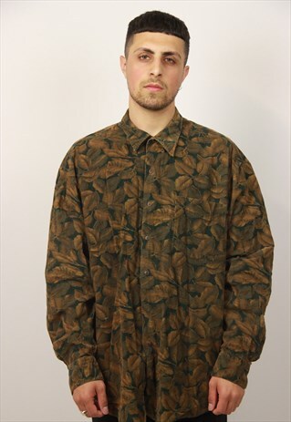 VINTAGE GAP PATTERNED CORD SHIRT