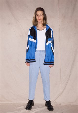 90S NORMCORE GRUNGE UNISEX BLEACHED DENIM TROUSERS