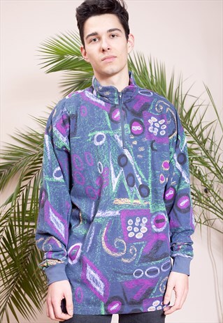 OLDSCHOOL PRINTED SWEATSHIRT FROM THE 90S BY MAIER
