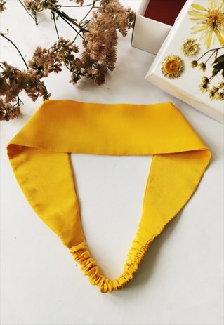 HANDMADE YELLOW HAIR SECURE HEADBAND