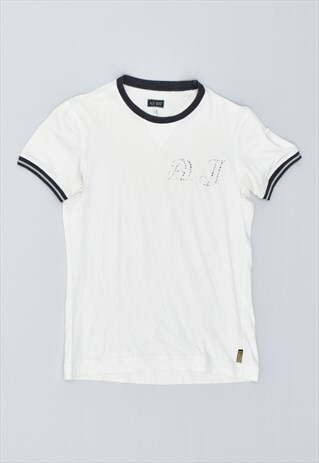 VINTAGE 90'S ARMANI T-SHIRT TOP WHITE