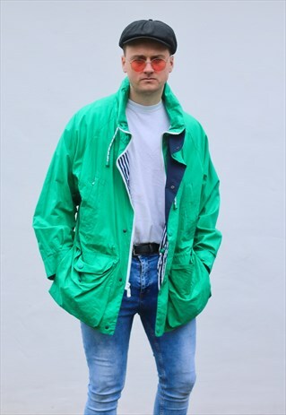 NAUTICA USA VINTAGE PASTEL LONGLINE SAILING JACKET