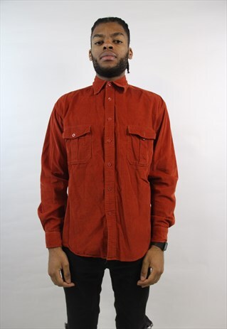 VINTAGE 90'S DARK ORANGE CORD SHIRT