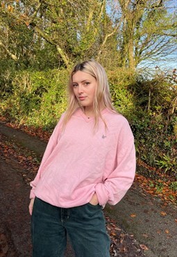 Vintage Lyle and Scott Embroidered Pink Knitted Jumper
