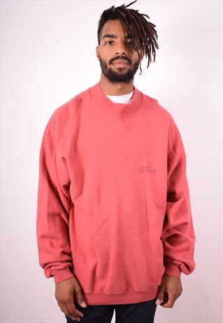 LEVI'S MENS VINTAGE SWEATSHIRT JUMPER XL PINK 90S