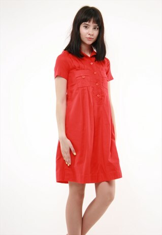 70S VINTAGE MINI PIERRE CARDIN LINEN DRESS 764
