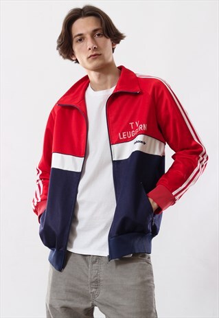 90'S VINTAGE MENS ADIDAS ORIGINALS TRACK TOP SUIT JACKET