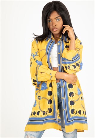 VINTAGE BAROQUE PATTERN SHIRT MS12