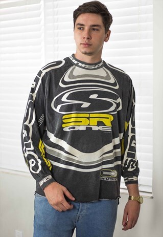 VINTAGE RACING LOGO T-SHIRT 90S 9.5