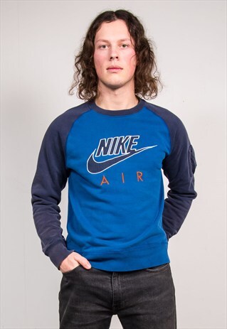90'S VINTAGE NIKE AIR BLUE SWEATSHIRT JUMPER