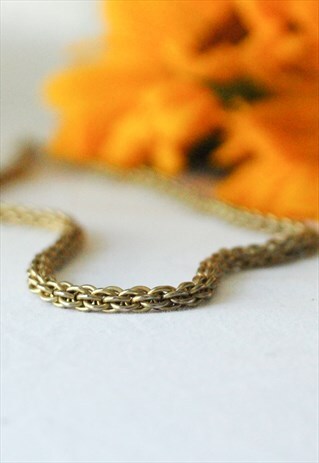 REVIVAL THICK VINTAGE GOLD PLATED CHAIN NECKLACE