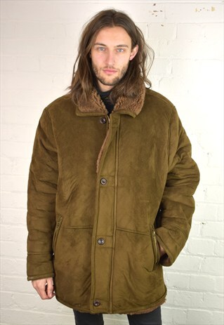 VINTAGE 90'S SHEARLING COAT