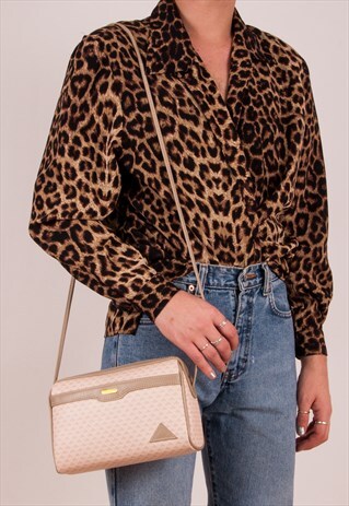 COATED CANVAS CROSSBODY BAG