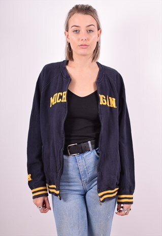 CHAMPION WOMENS VINTAGE TRACKSUIT TOP JACKET XL BLUE 90'S
