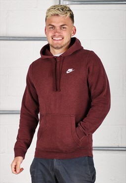 Vintage Nike Hoodie in Purple Pullover Sports Jumper Small