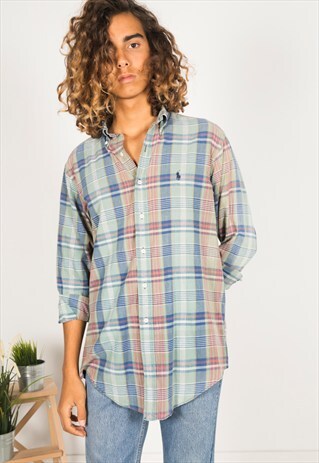 VINTAGE 80S POLO RALPH LAUREN SHIRT / R014