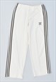 Vintage 90's Adidas Tracksuit Trousers Off White