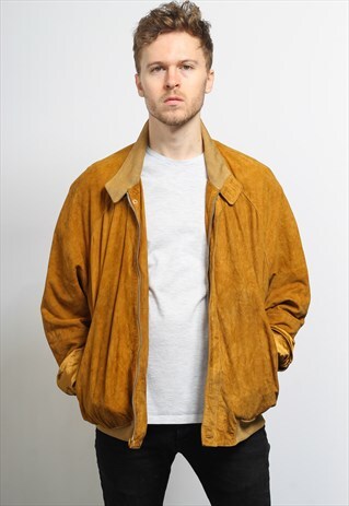 VINTAGE SUEDE BOMBER JACKET