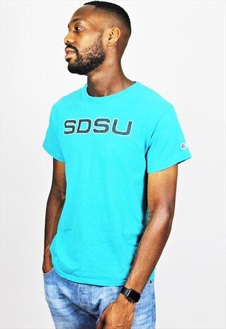 RETRO / 90'S / CHAMPION / BLUE T-SHIRT