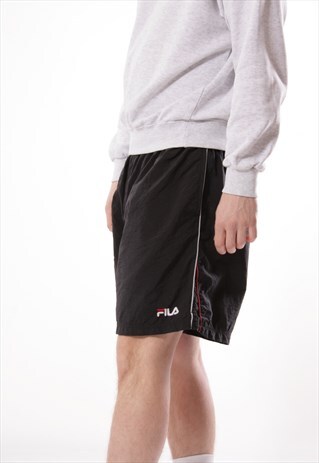 VINTAGE RARE FILA SPORTS SHORT LOGO OVERSIZED 12858