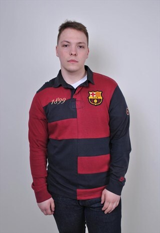90S FC BARCELONA SWEATSHIRT, VINTAGE NIKE LONG SLEEVE POLO