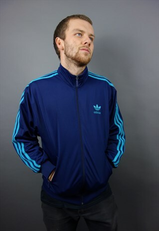 THE NAVY ADIDAS ORIGINALS ZIP UP